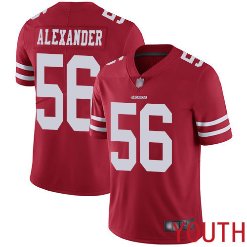 San Francisco 49ers Limited Red Youth Kwon Alexander Home NFL Jersey #56 Vapor Untouchable->youth nfl jersey->Youth Jersey